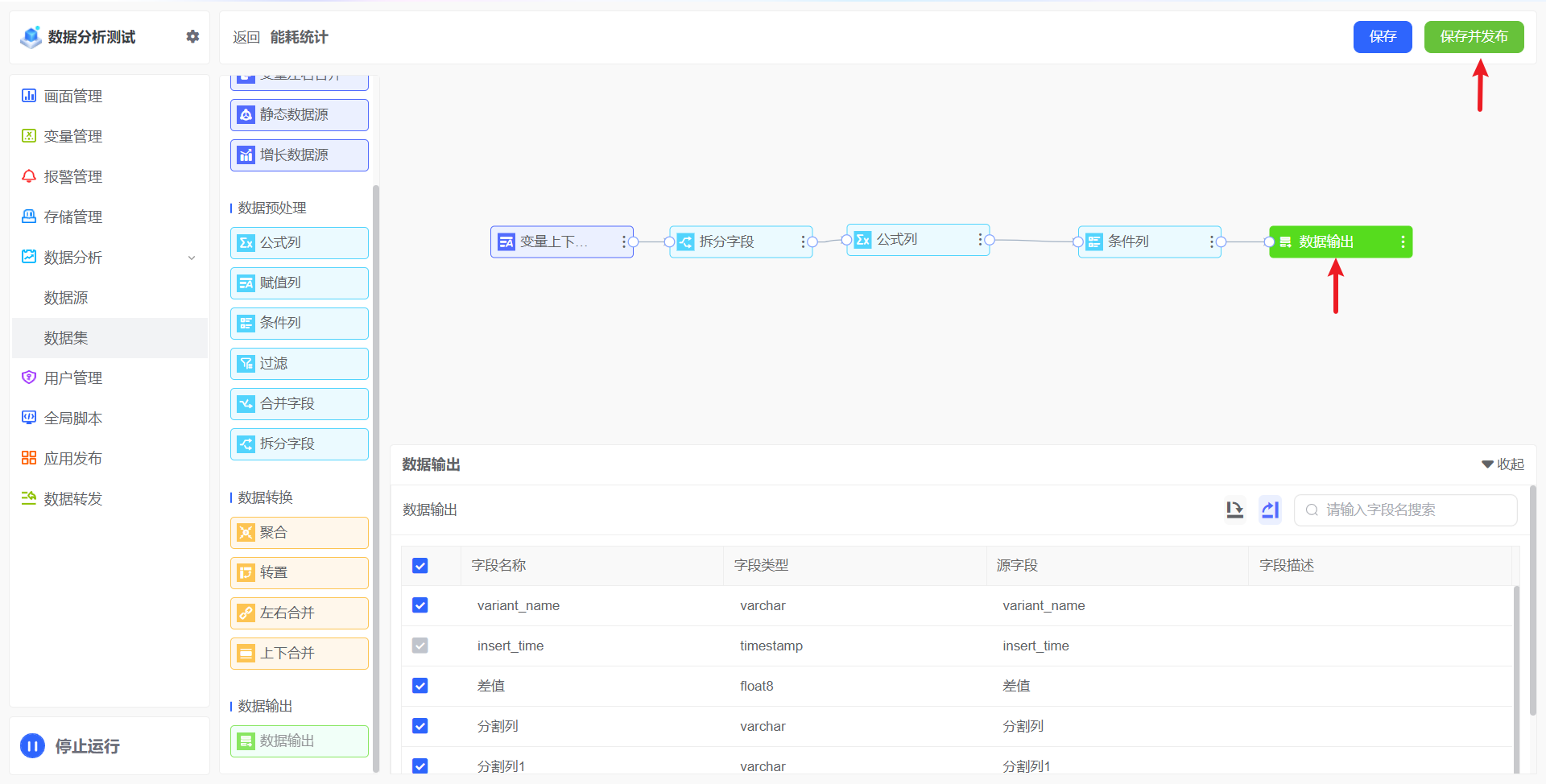 数据输出